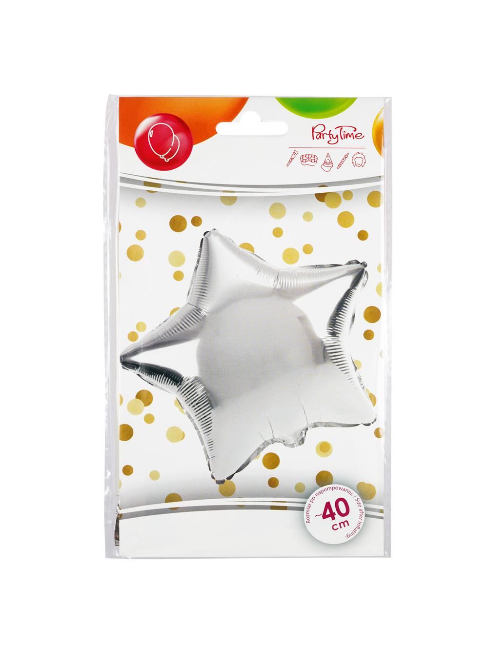 Balon foliowy gwiazda srebrny