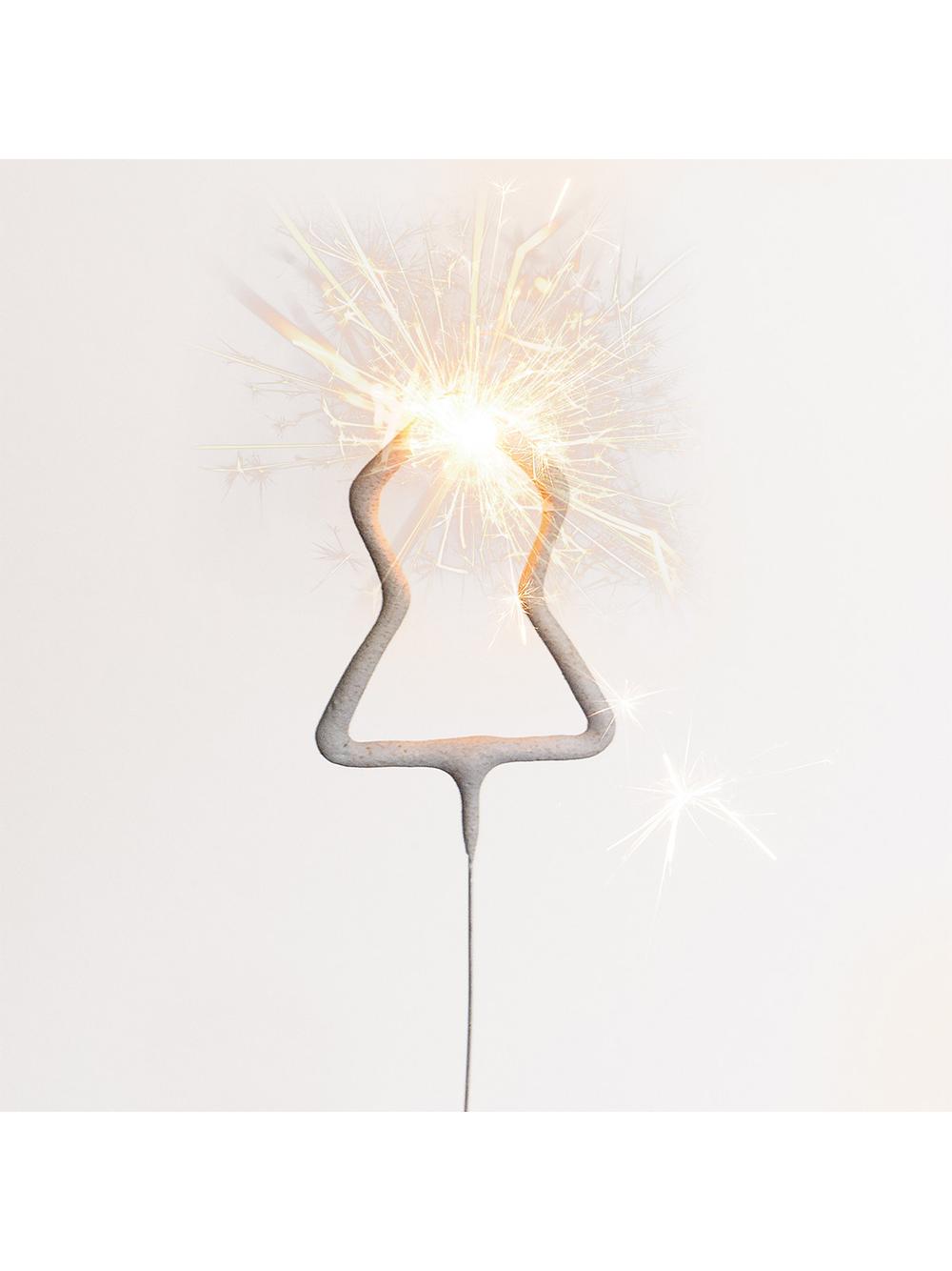 Zimne ognie kształty - choinka