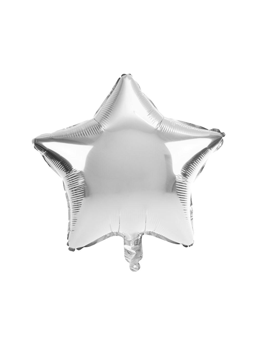Balon foliowy gwiazda srebrny