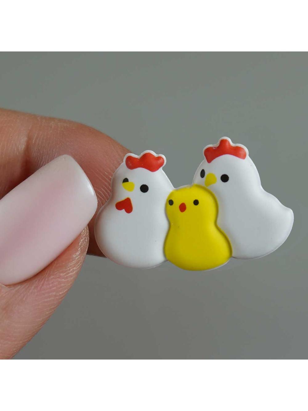 Naklejki kurczaczki 3D