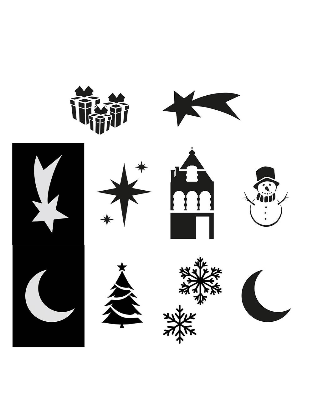 Szablony do sztucznego śniegu (10 szt.)