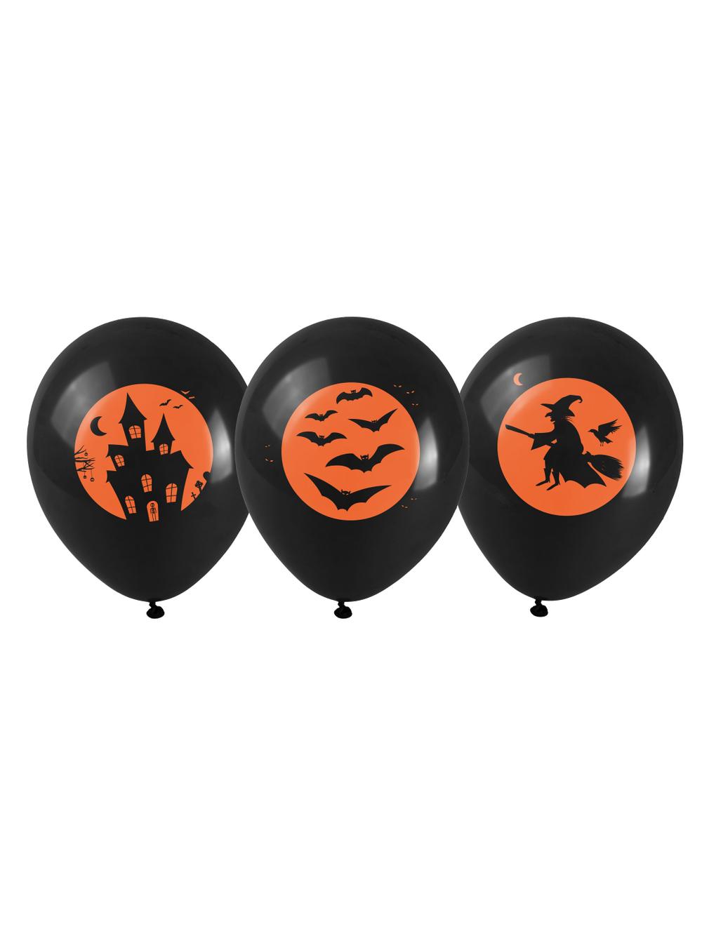 Balony z halloweenowym nadrukiem (5 szt.)