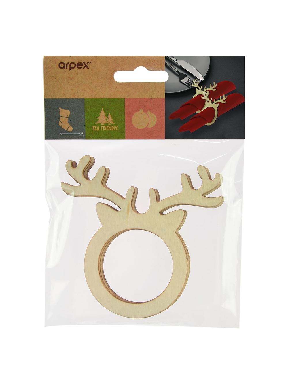 Świąteczne obrączki na serwetki - reniferki (4 szt.)