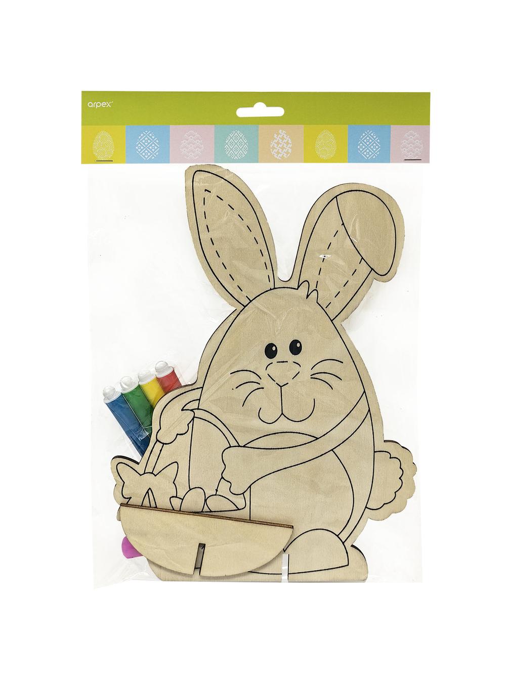 Drewniana dekoracja do kolorowania