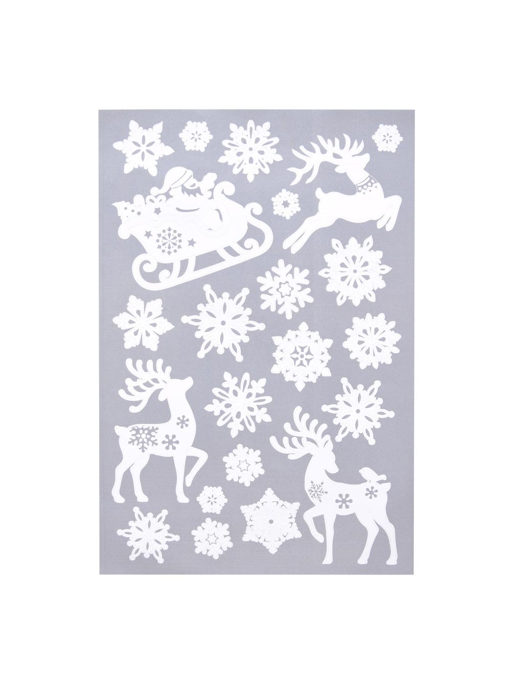 Biała dekoracja elektrostatyczna