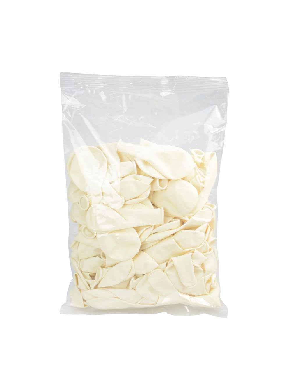 Balony pastelowe 10'' białe (100 szt.)