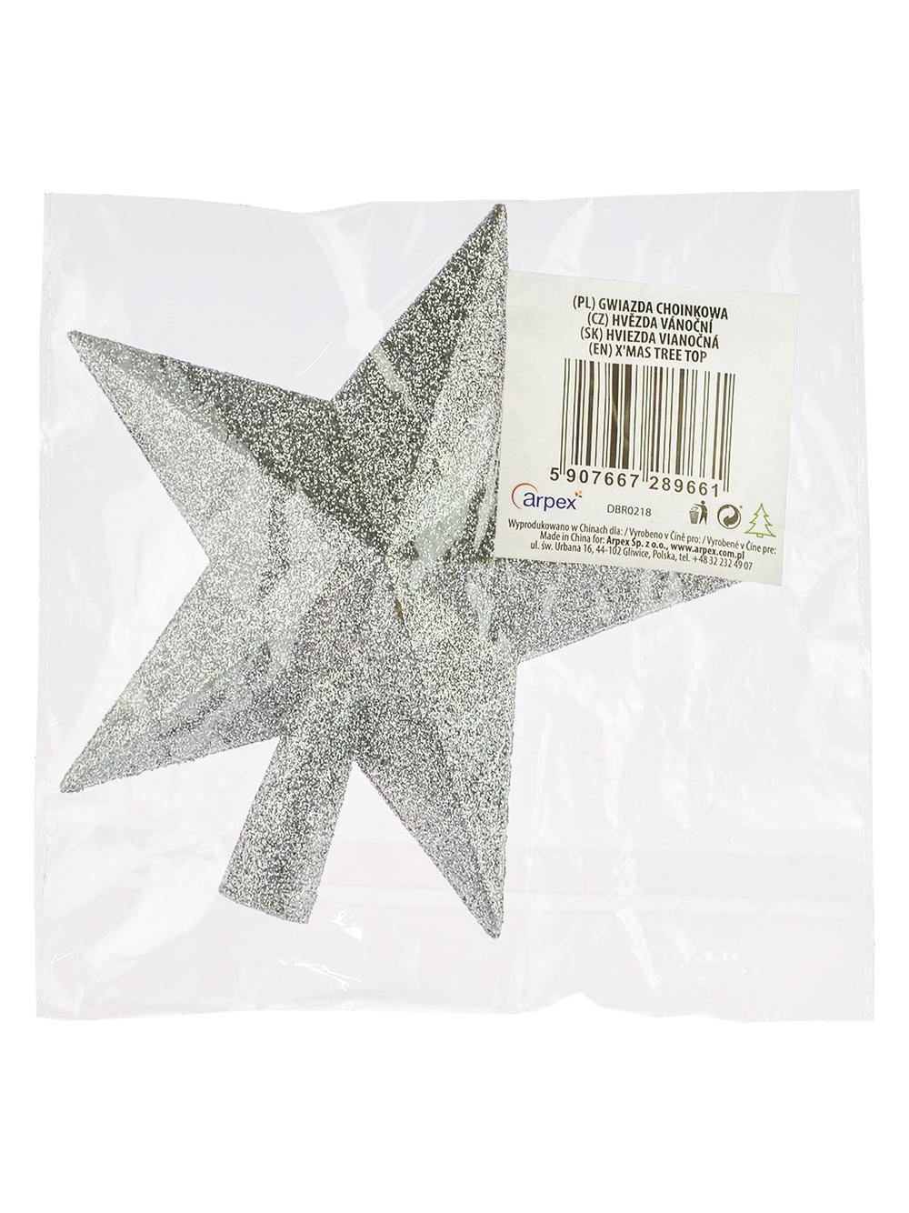 Gwiazda choinkowa srebrna