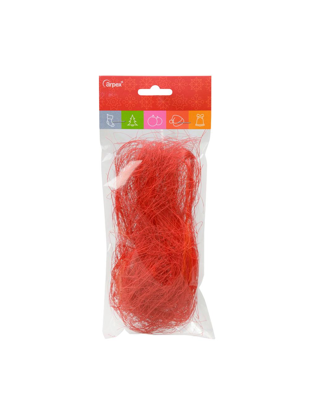 Sizal dekoracyjny czerwony