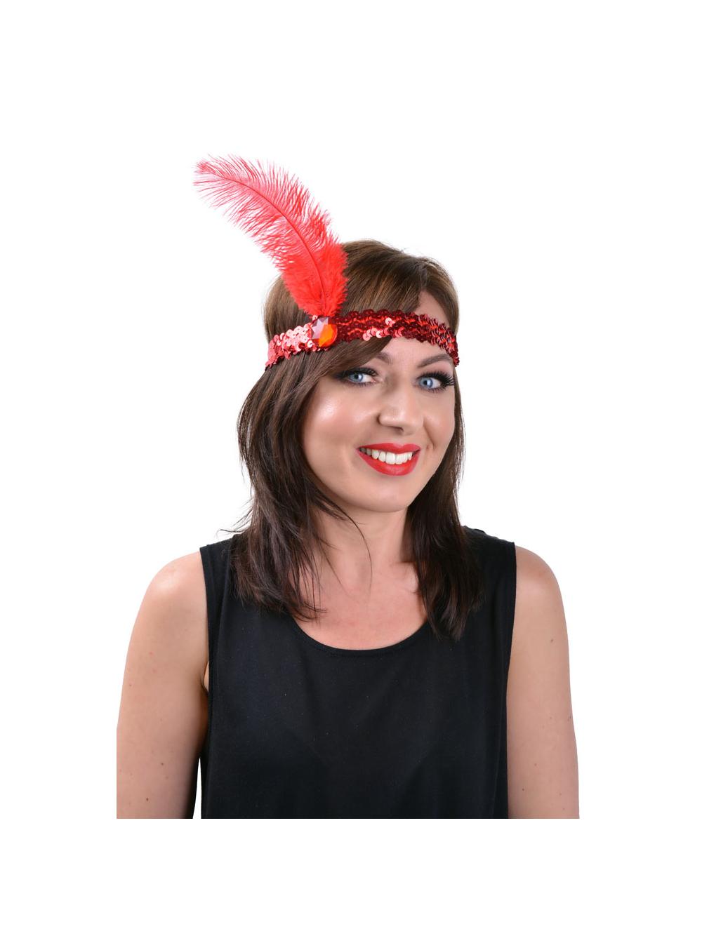 Opaska charleston czerwona