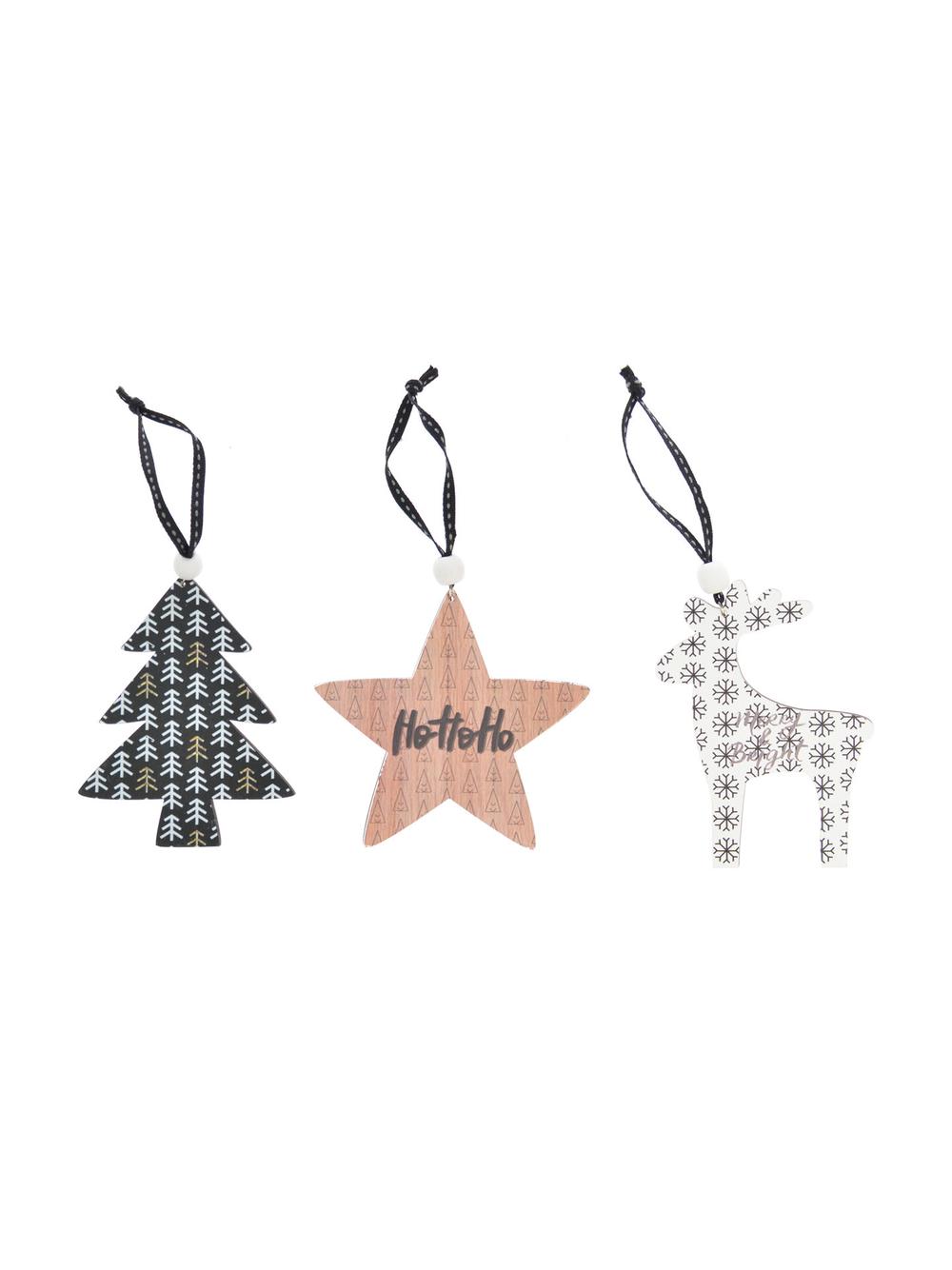 Drewniana zawieszka - mix wzorów