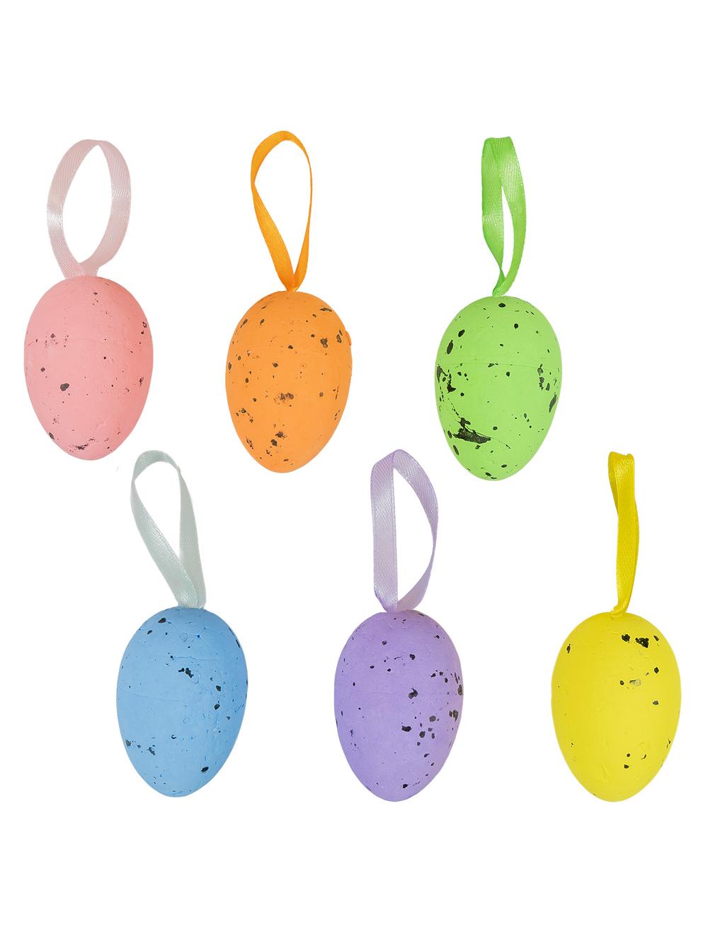 Kolorowe pisanki nakrapiane (6 szt.)