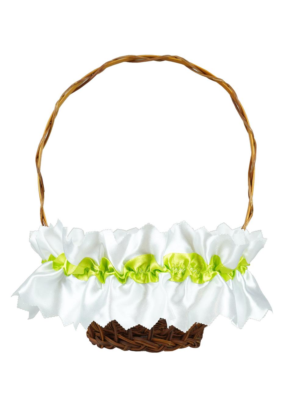 Kolorowa serwetka zdobiąca koszyczek