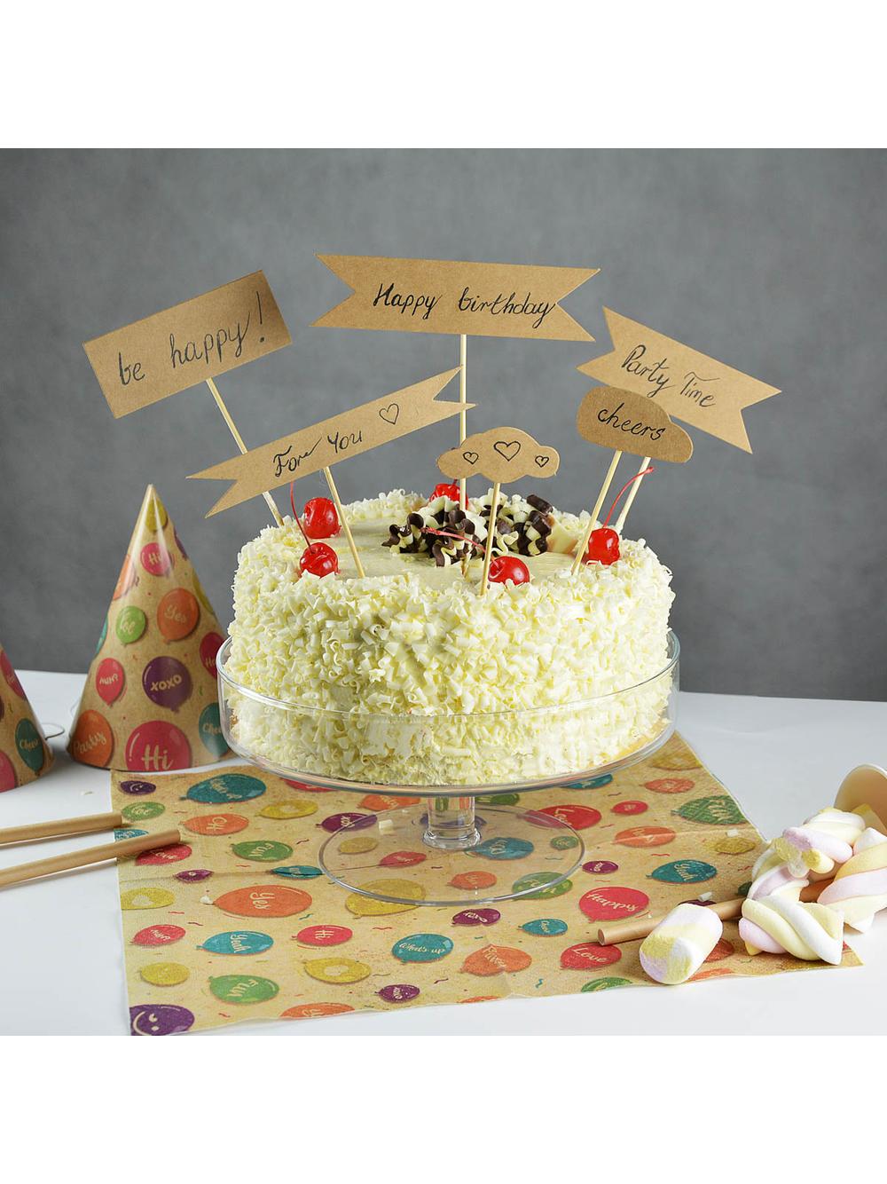 Pickery flagi - Kraft Balloons (9 szt.)