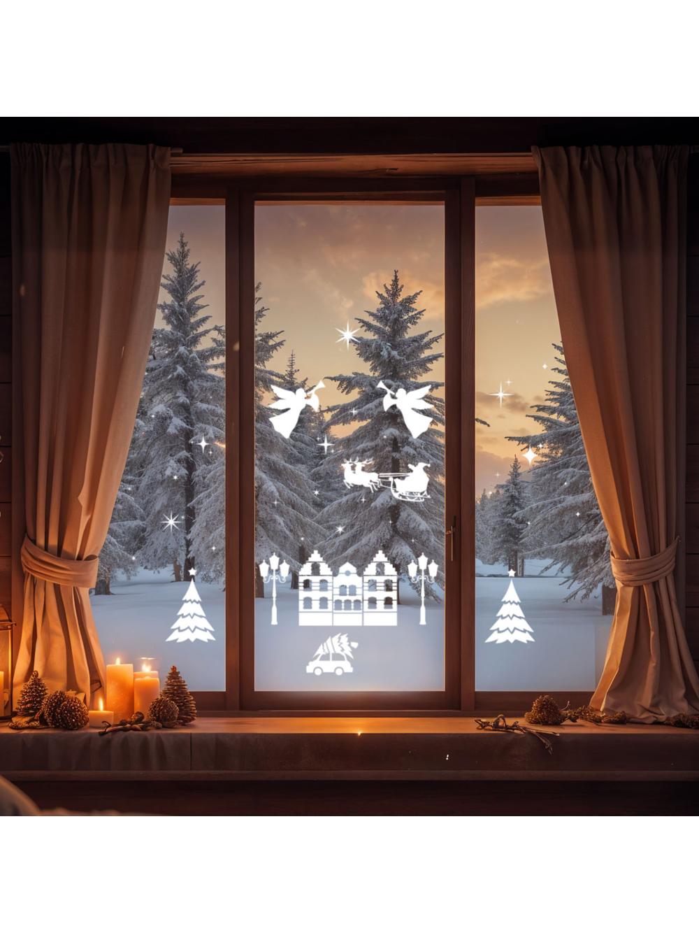 Szablony do sztucznego śniegu duże (8 szt.)