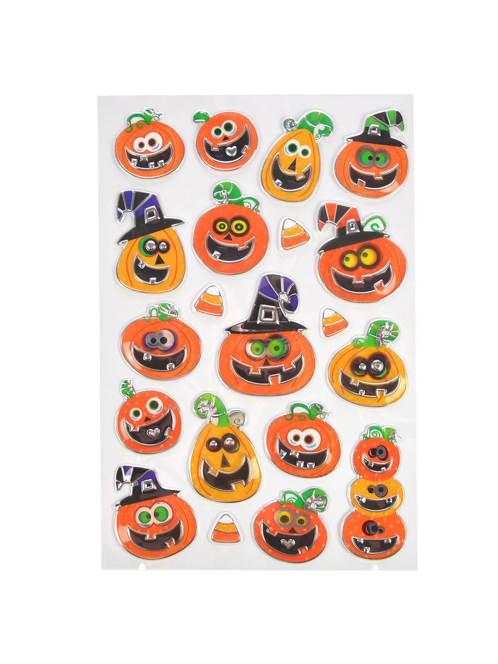 Metalizowane naklejki halloweenowe