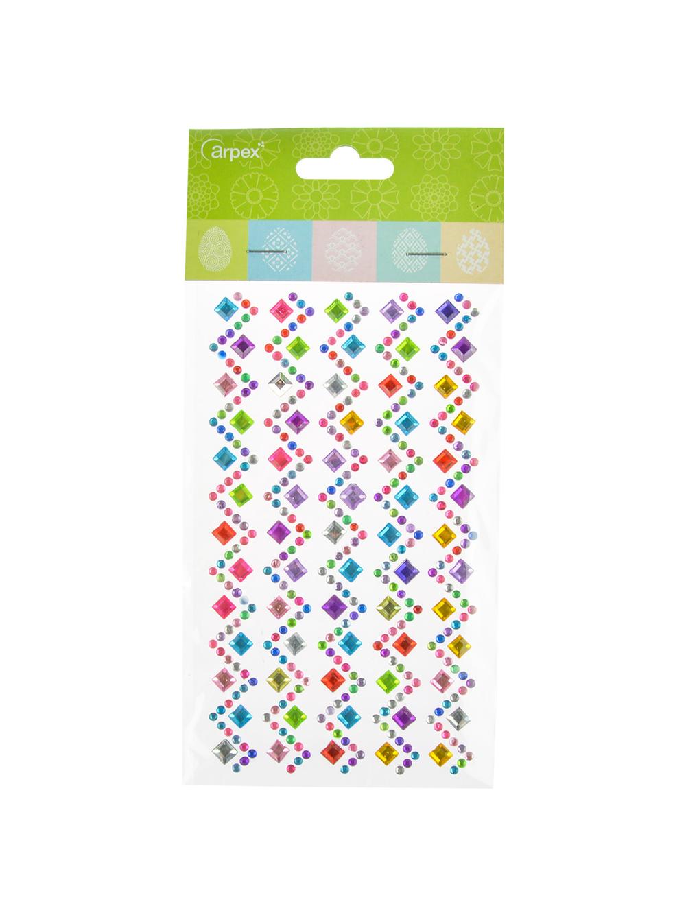 Samoprzylepne kryształki dekoracyjne