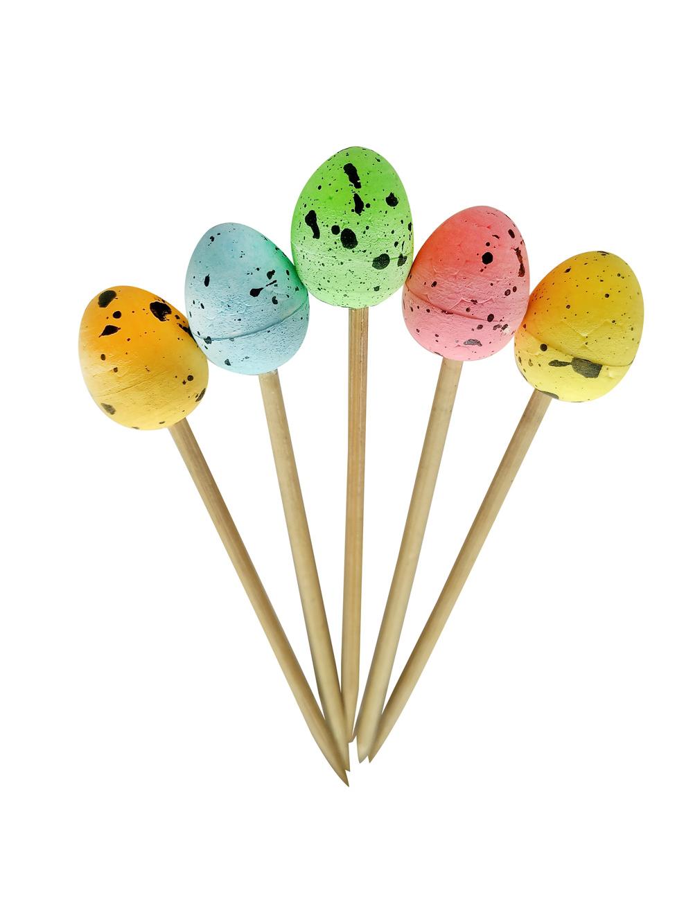 Przepiórcze jajka na piku - mix kolorów (10 szt.)