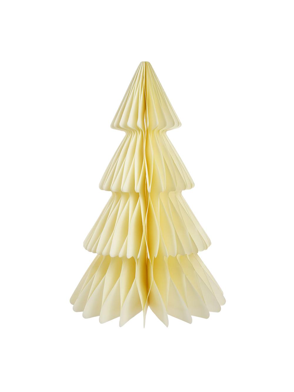 Choinka kremowa - papierowa dekoracja (35 cm)