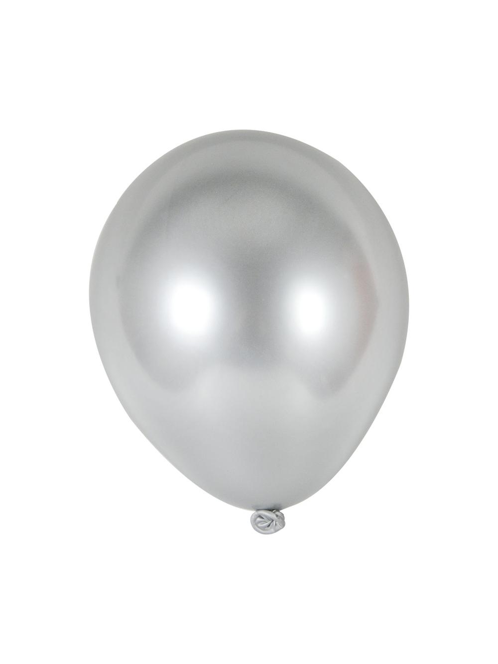 Balony mini - Celebrate! Efekt chromu (8 szt.) srebrne