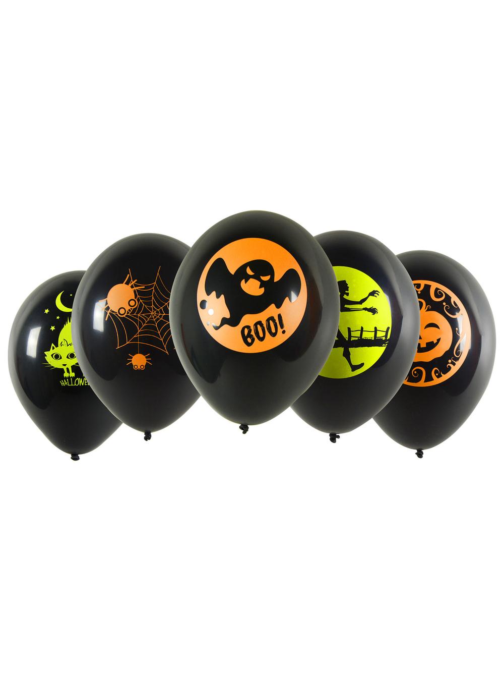 Balony z neonowym nadrukiem (5 szt.)