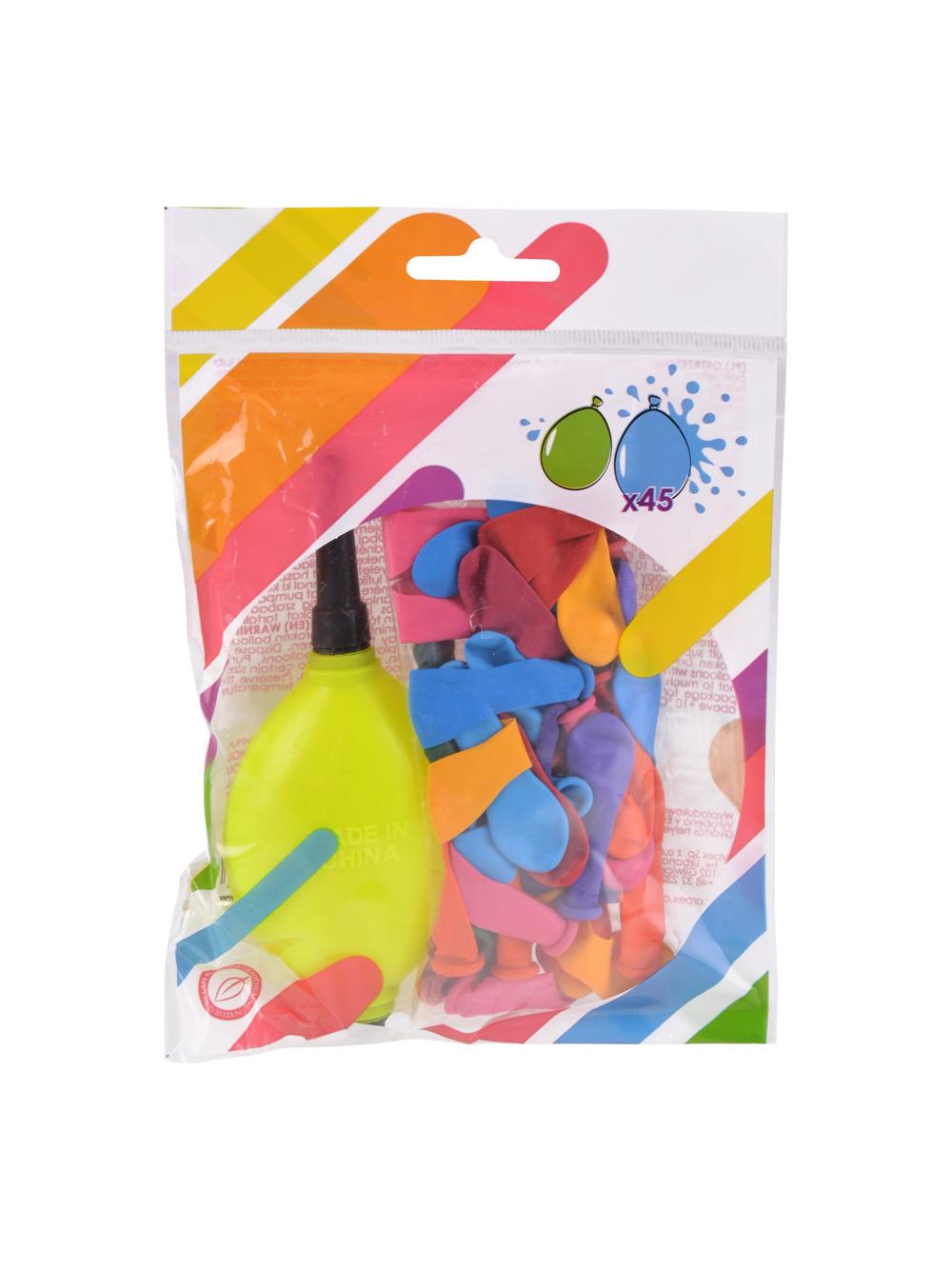 Balony wodne (45 szt.) z pompką