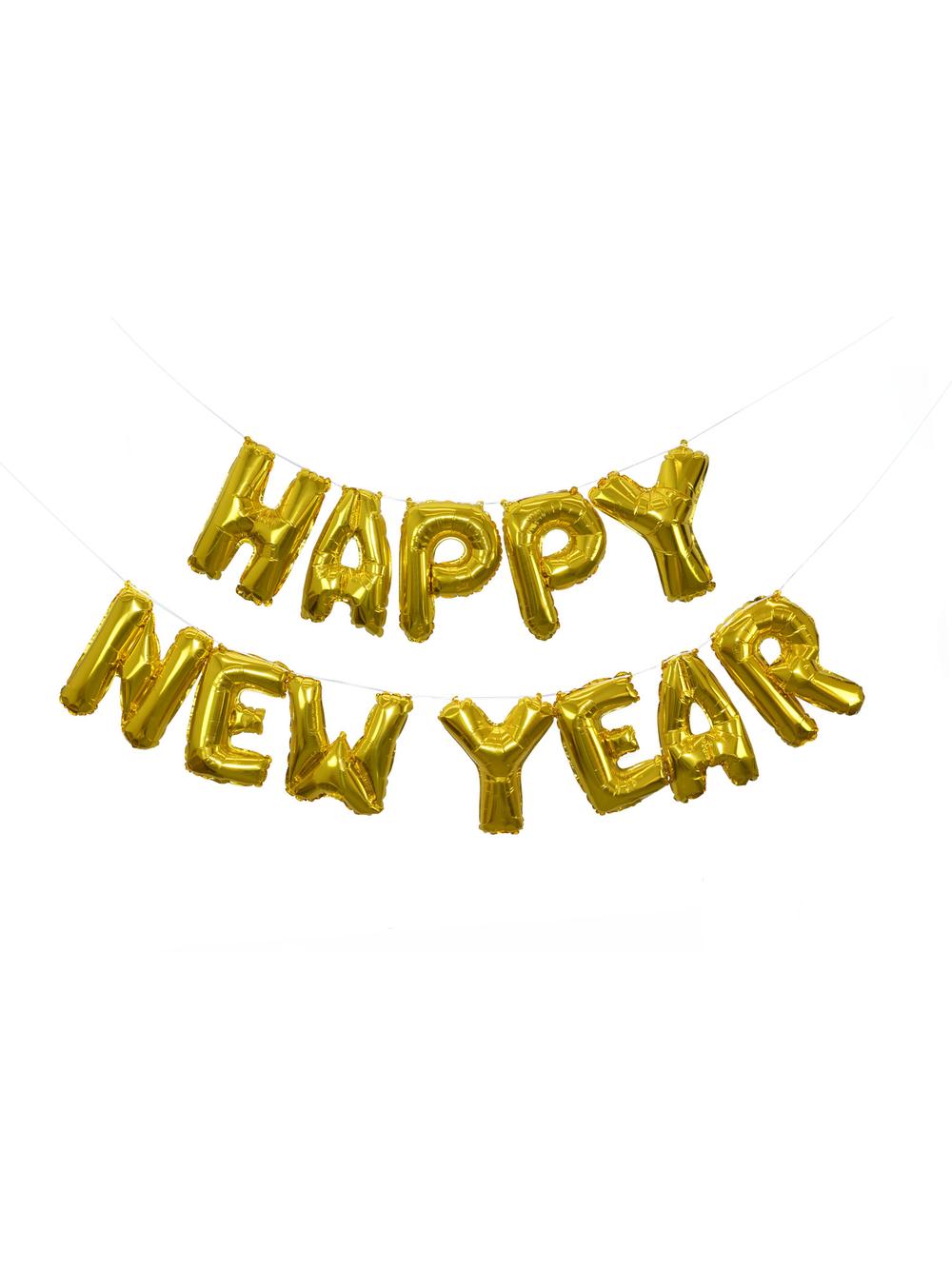 Balony foliowe napis Happy New Year