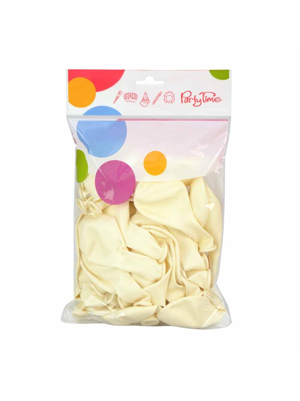 Balony pastelowe białe (50 szt.)