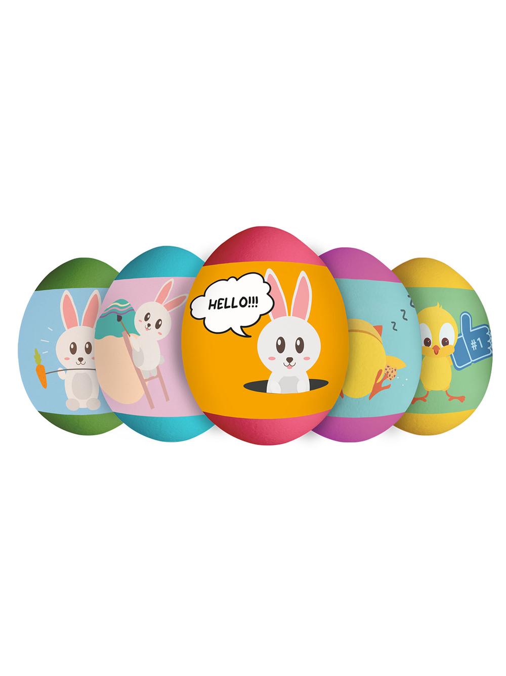 Owijki termokurczliwe na jajka - wesołe zwierzaki (9 szt.)