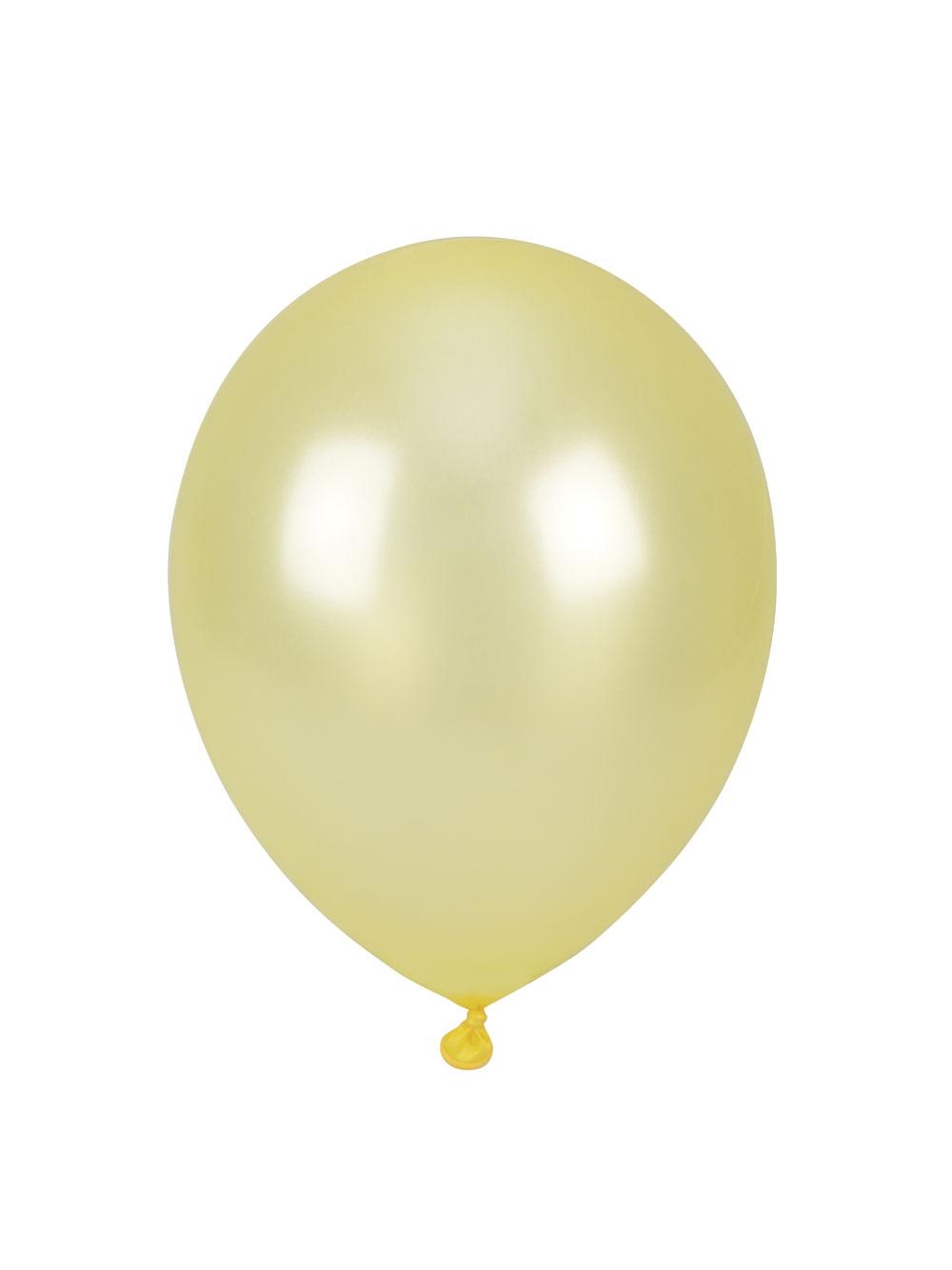 Balony metalizowane 10" żółte nr 070 (100 szt.)