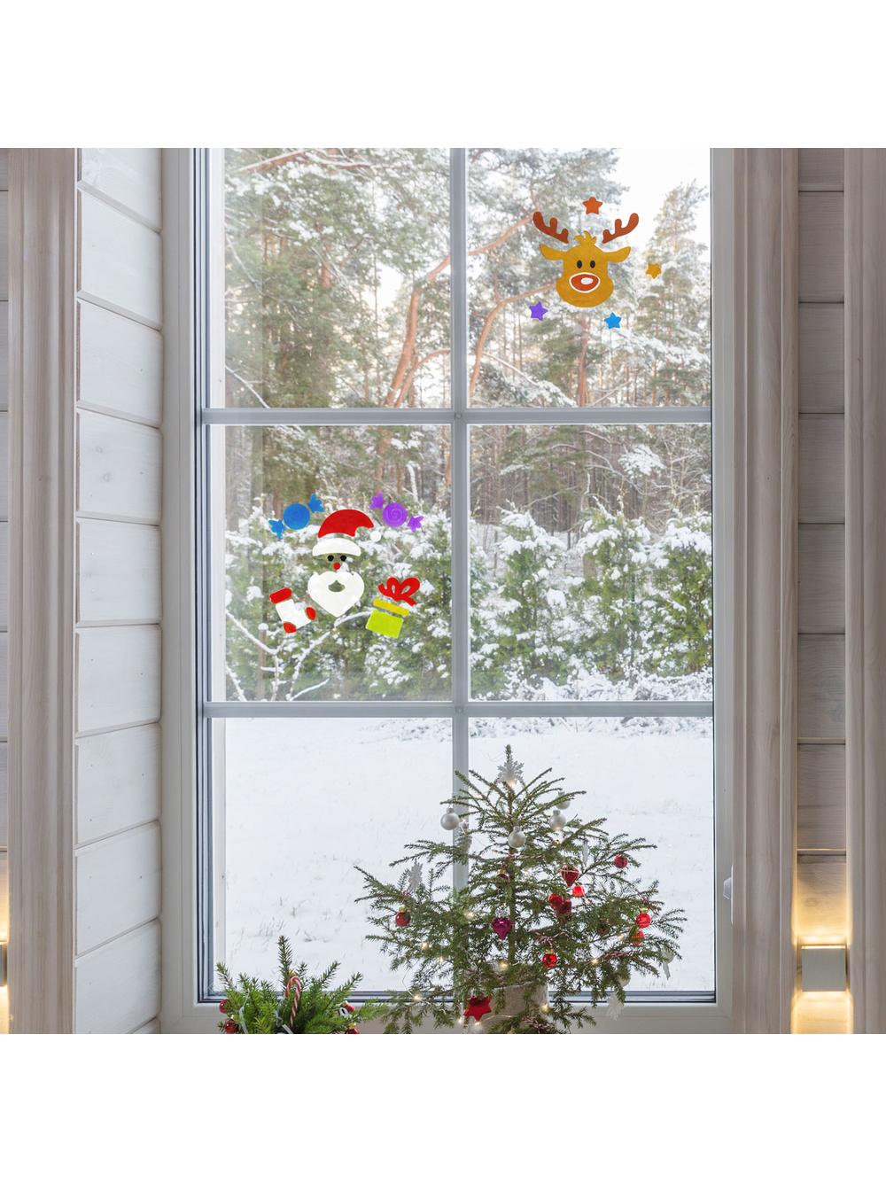 Świąteczne naklejki żelowe