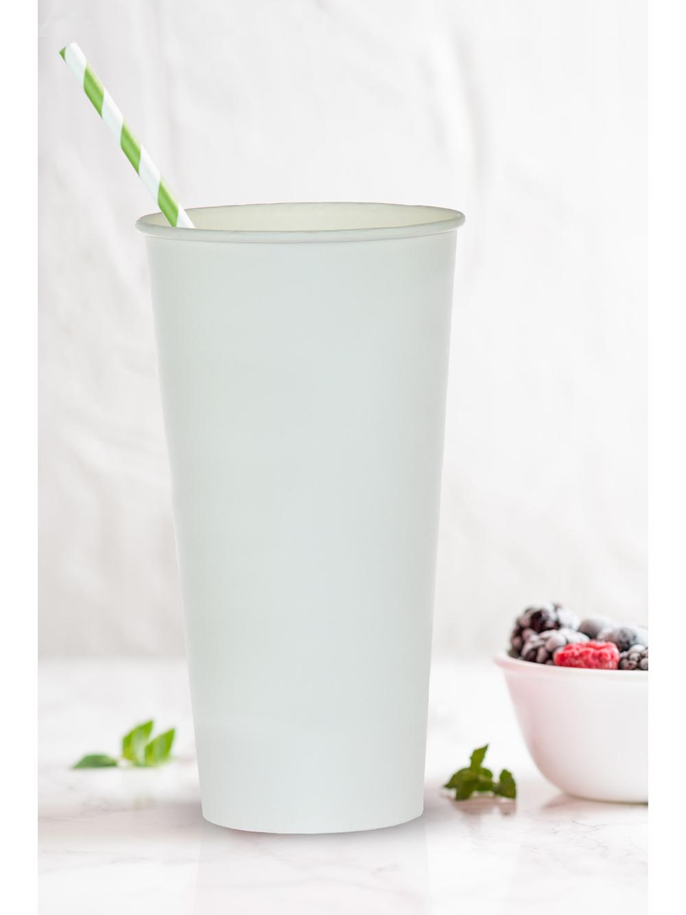 Kubki papierowe białe 500 ml (6 szt.)