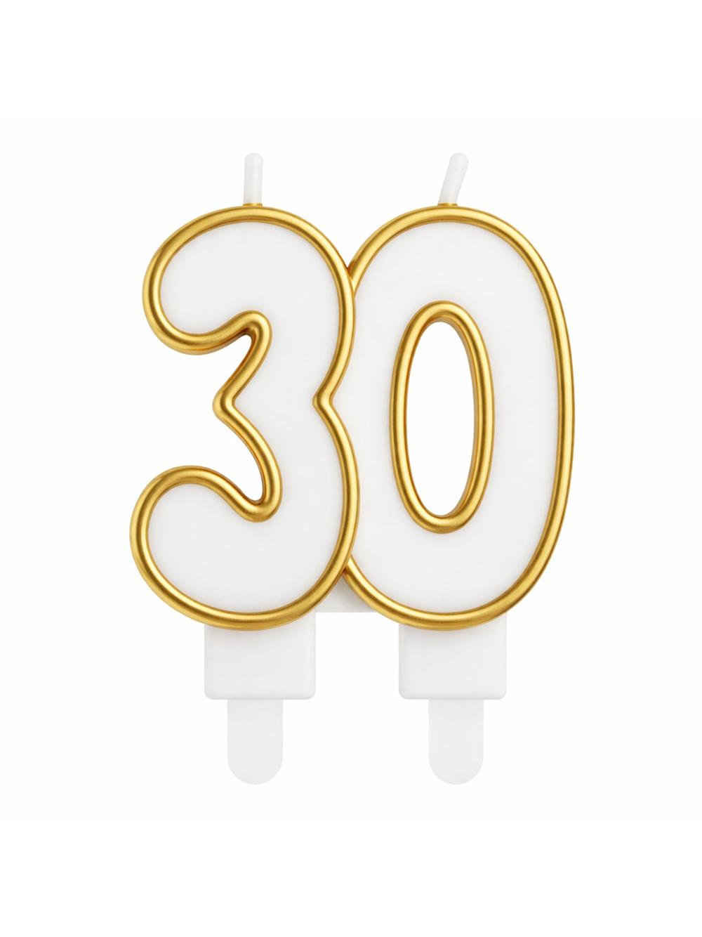 Świeczka jubileuszowa 30
