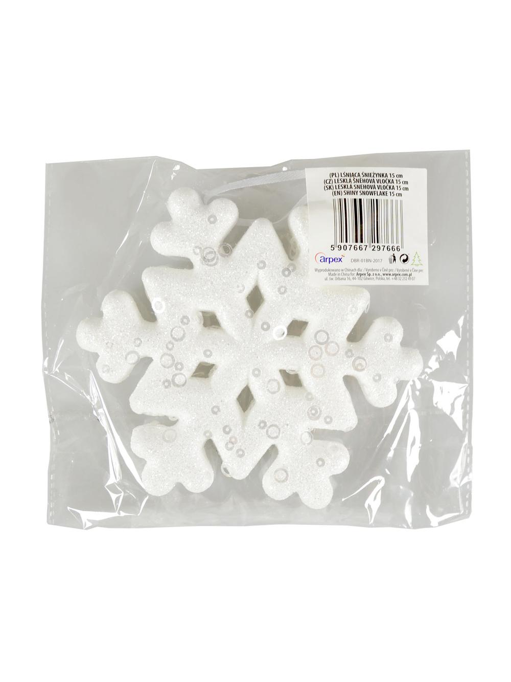 Lśniąca śnieżynka 15 cm