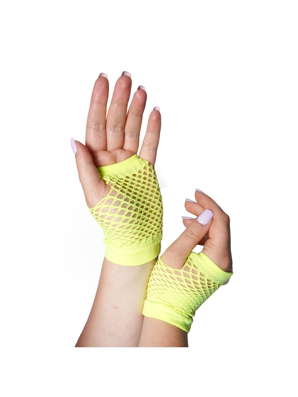 Rękawiczki siateczkowe neon (2 szt.)