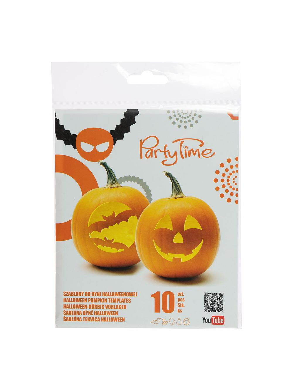 Szablony do dyni halloweenowej (10 szt.)