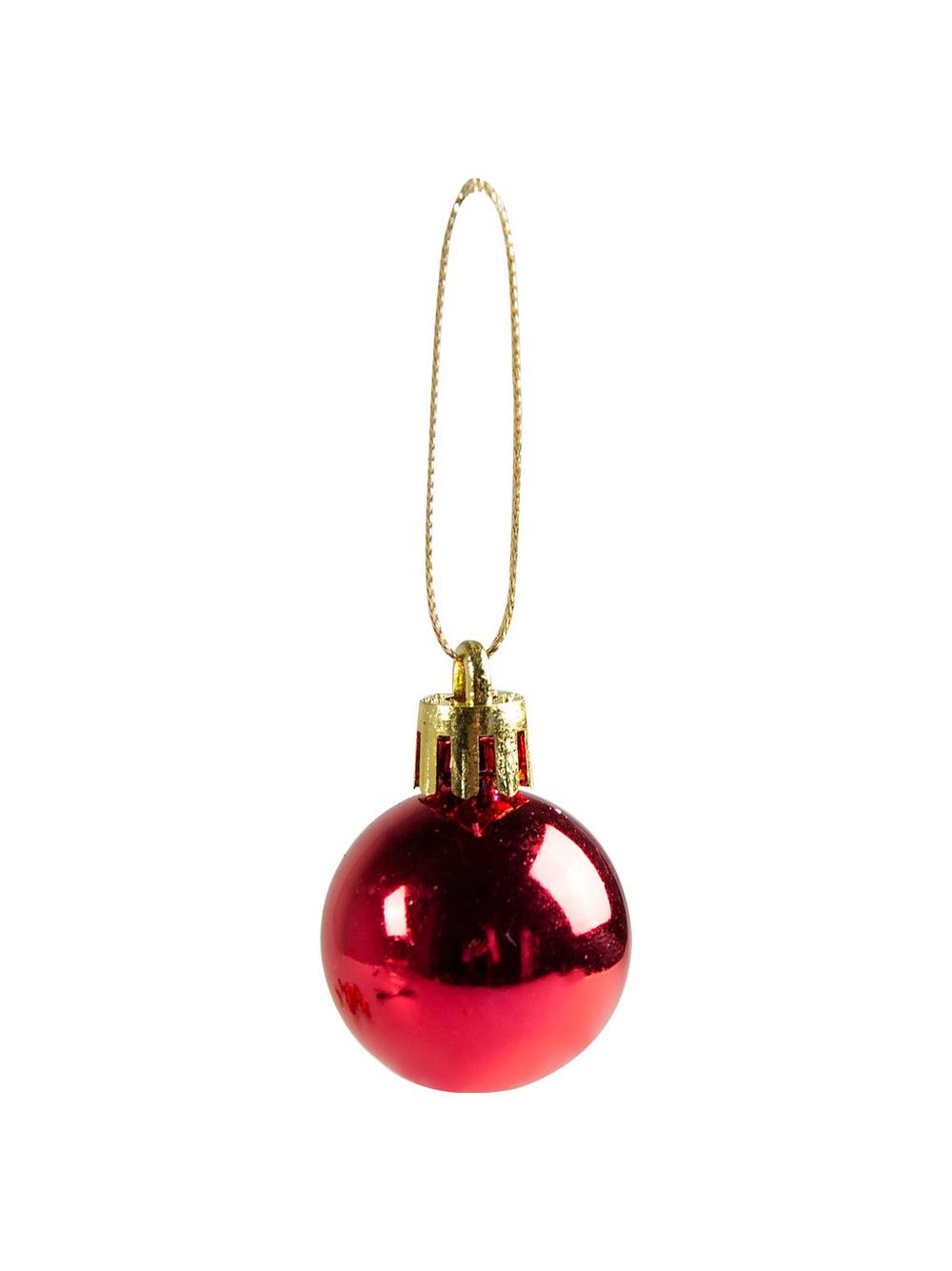 Bombki mini (12 szt.) czerwone