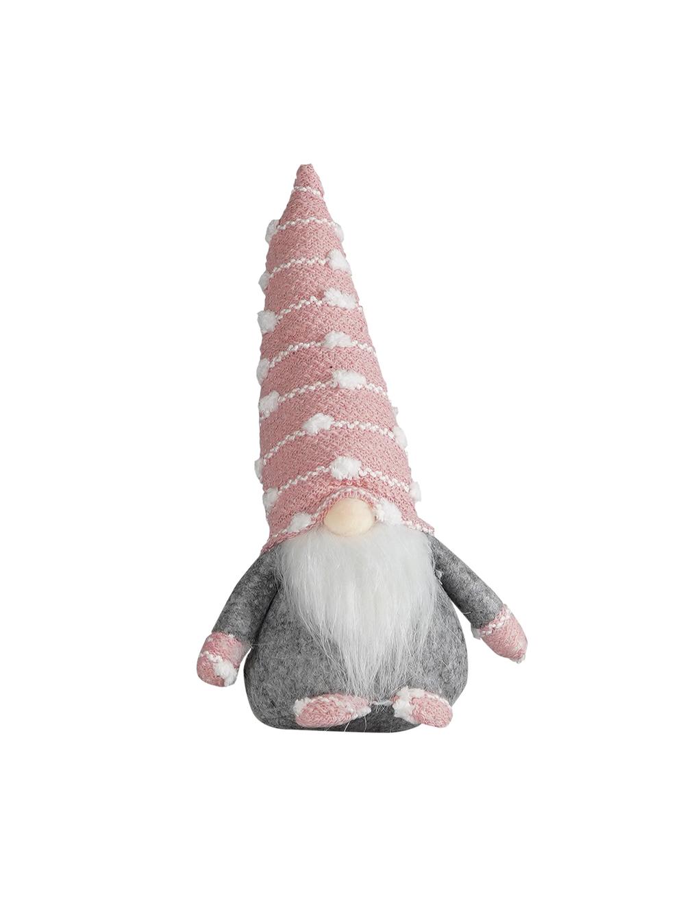 Skrzat z czapką w kropki - różowy