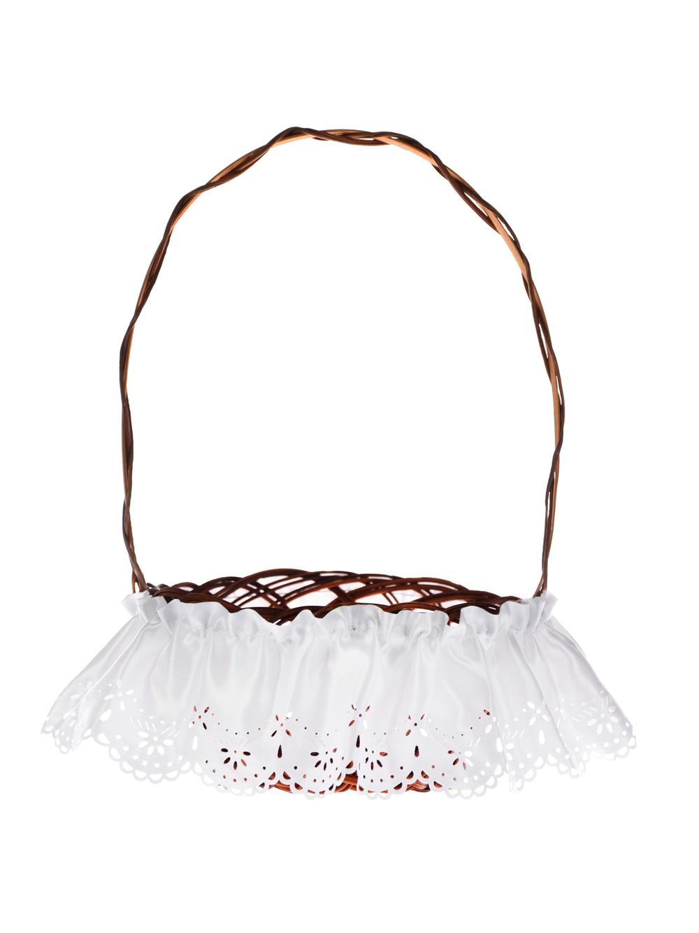 Serwetka atłasowa zdobiąca koszyczek