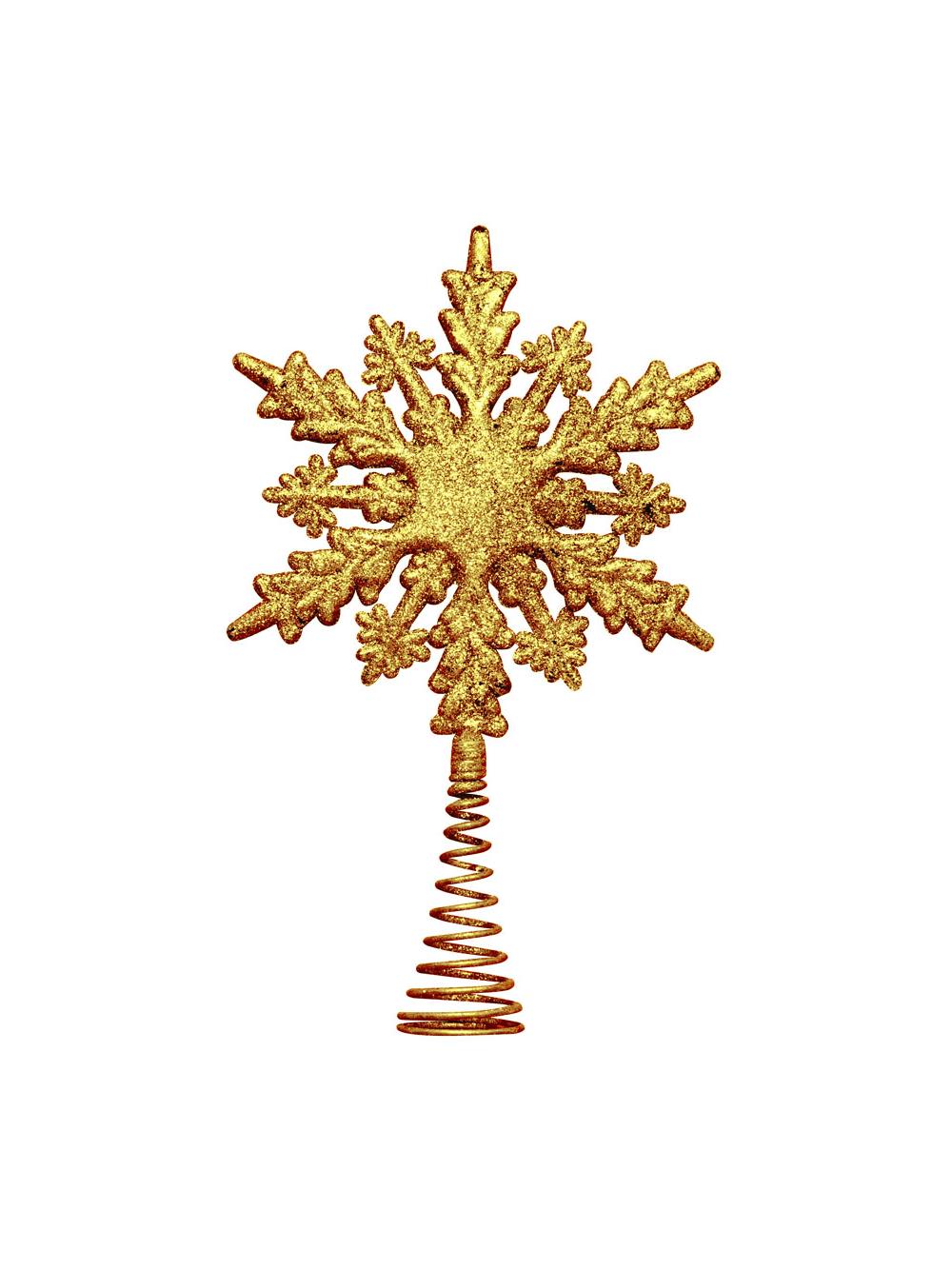 Śnieżynka choinkowa - szpic złota