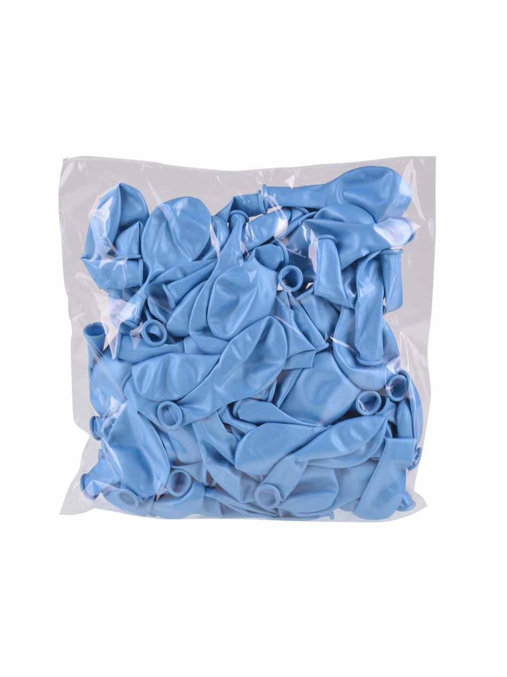 Balony metalizowane 11" błękitne (100 szt.)
