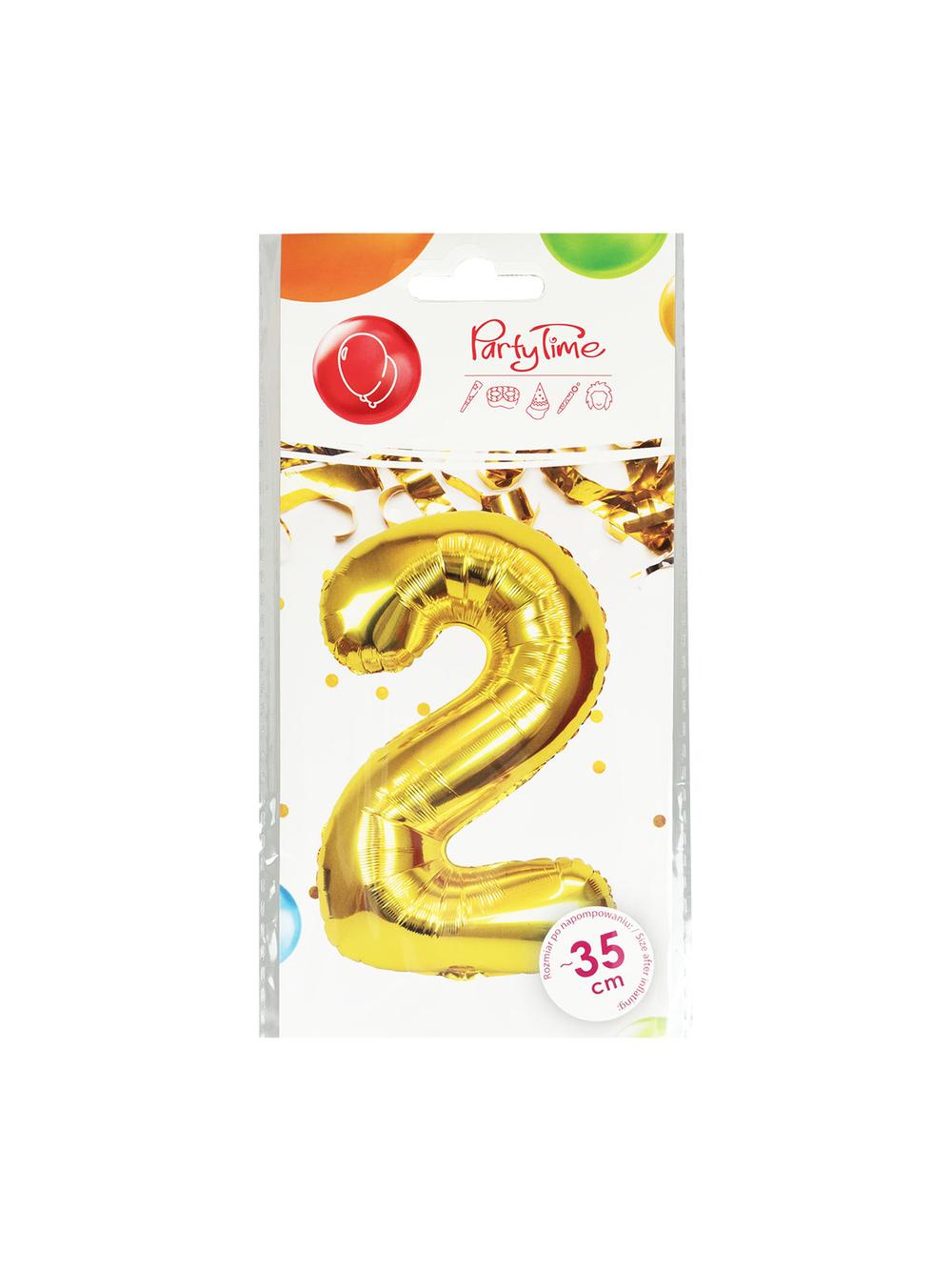 Balon foliowy cyferka nr 2