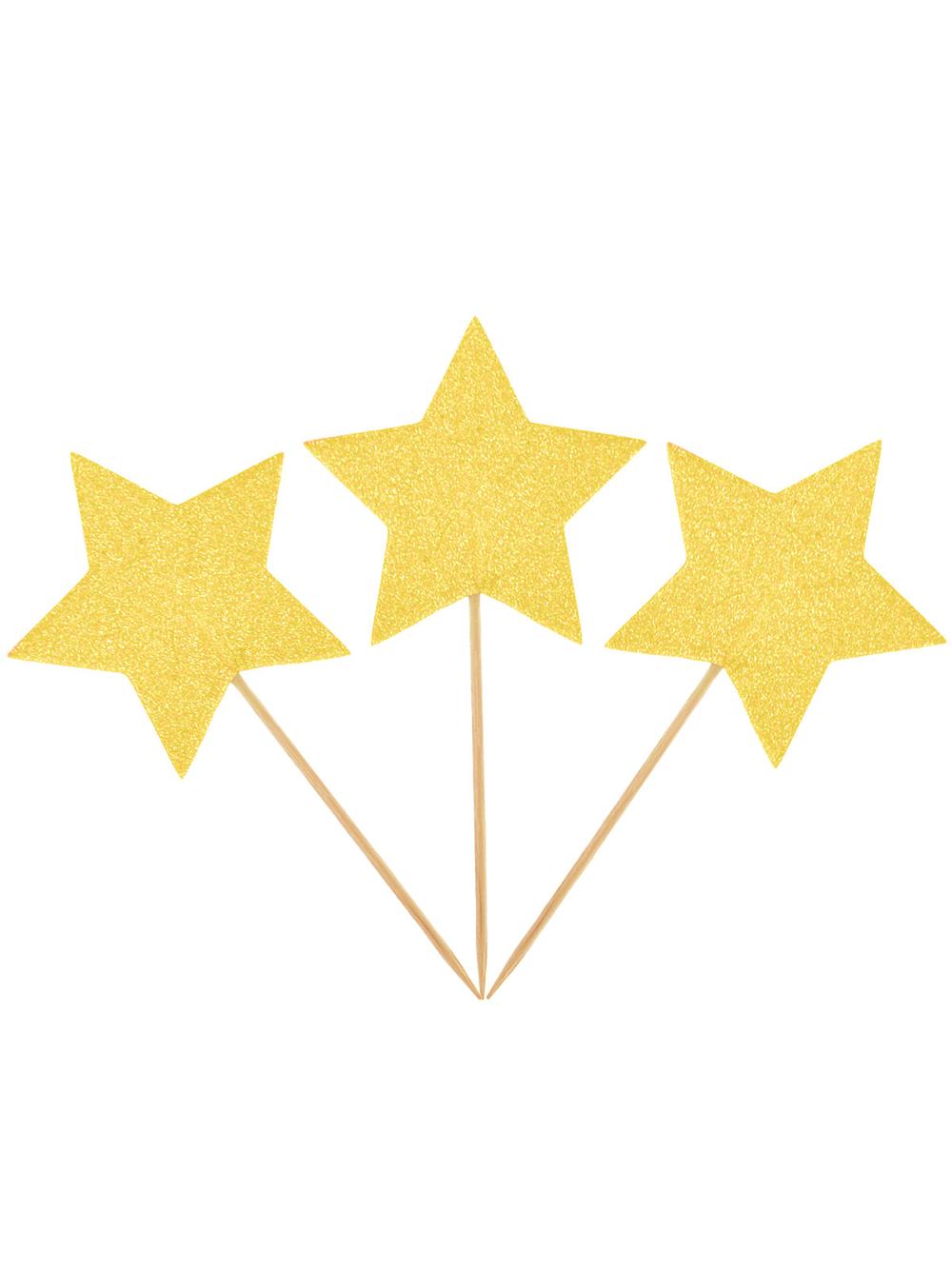 Gwiazdki na piku (8 szt.) złote - FSC Mix Credit