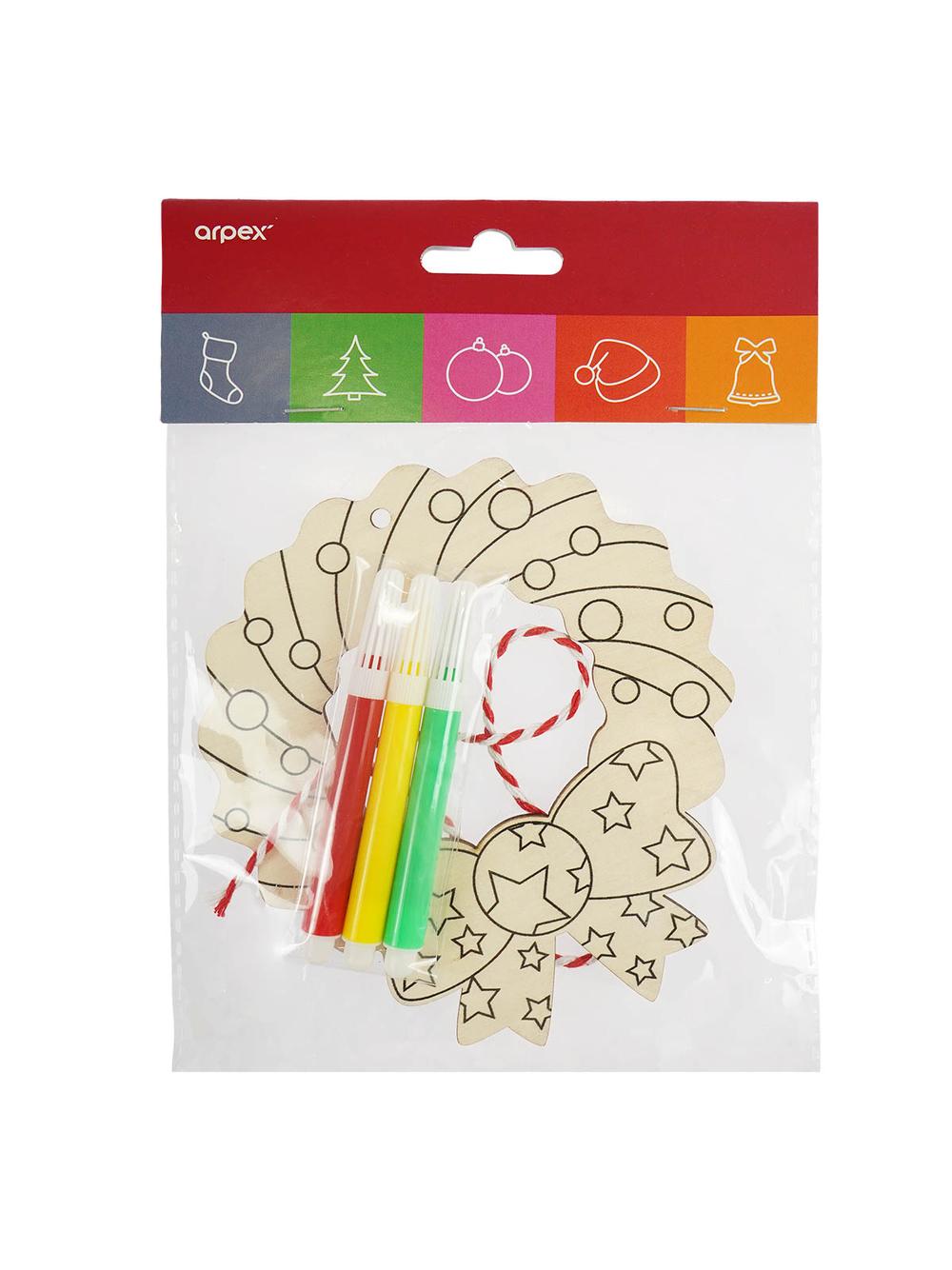 Drewniana ozdoba zrób to sam - zimowe wzory