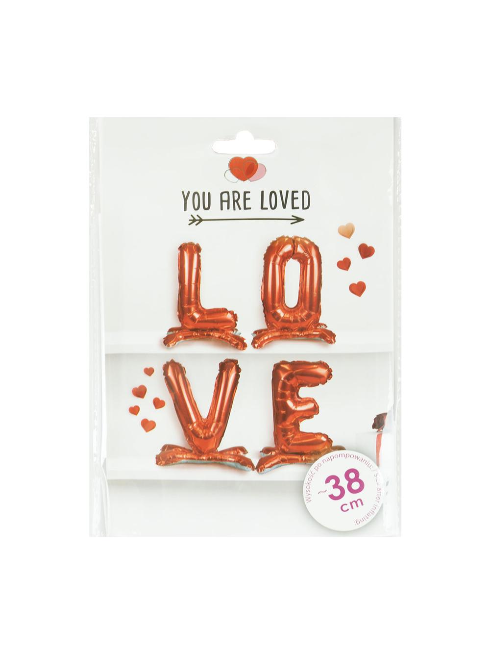 Balony foliowe stojące - napis LOVE