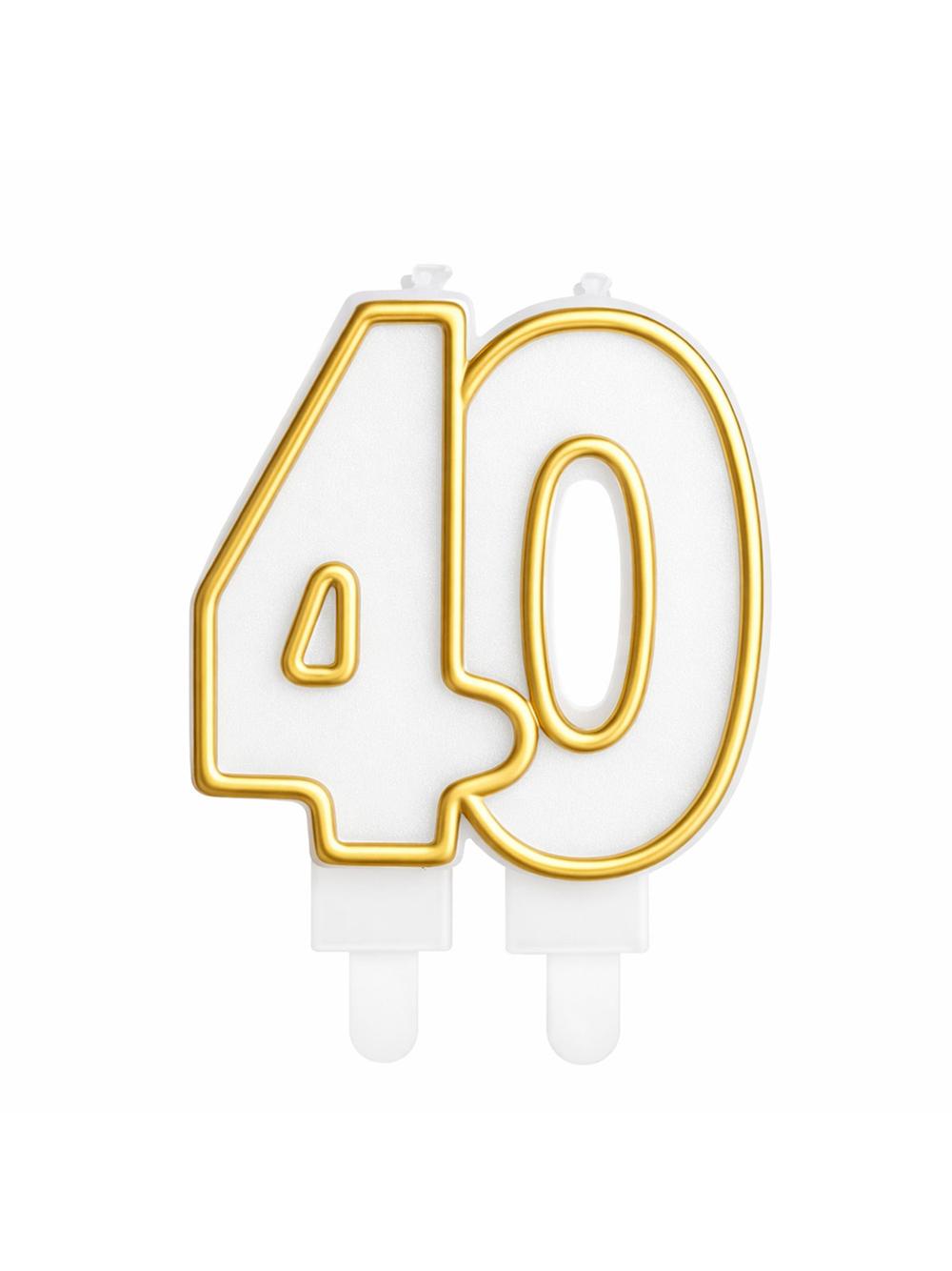 Świeczka jubileuszowa 40