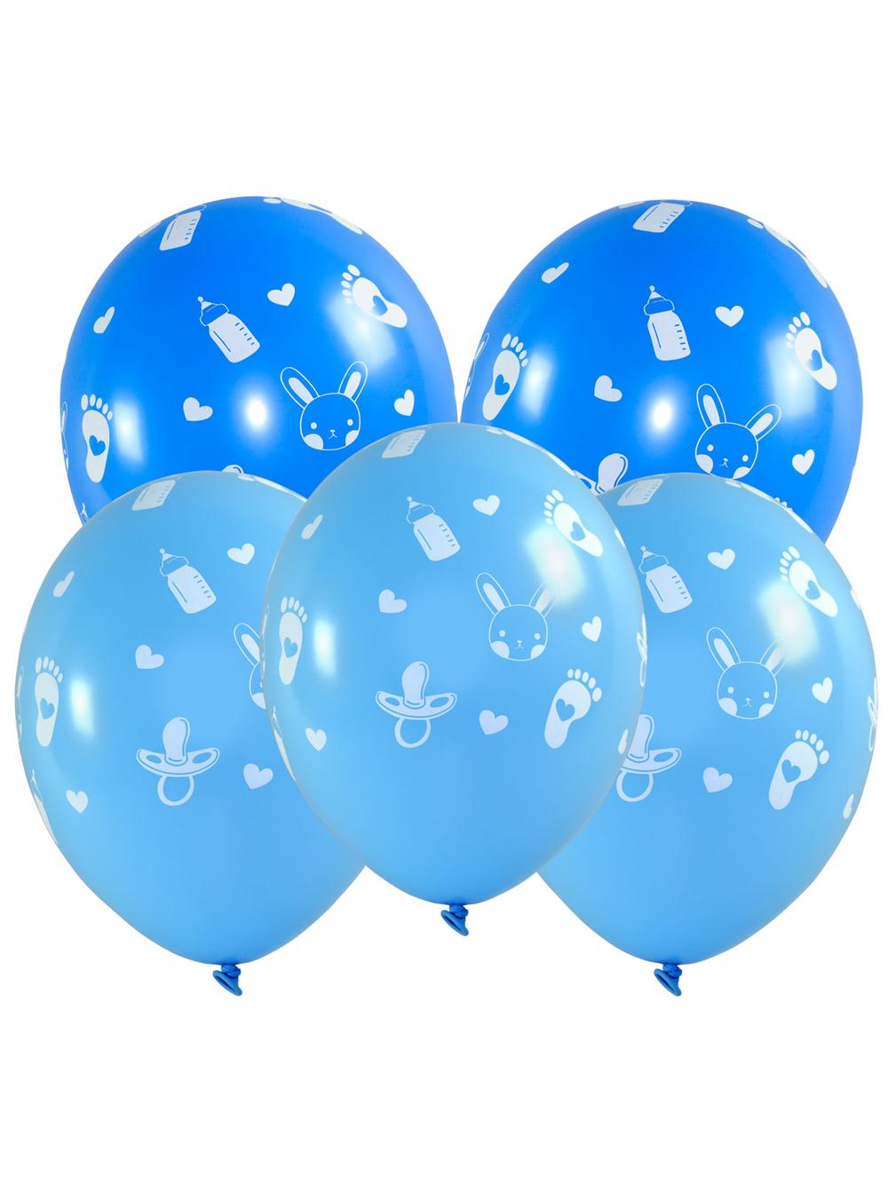 Balony Baby shower - chłopiec (5 szt.)