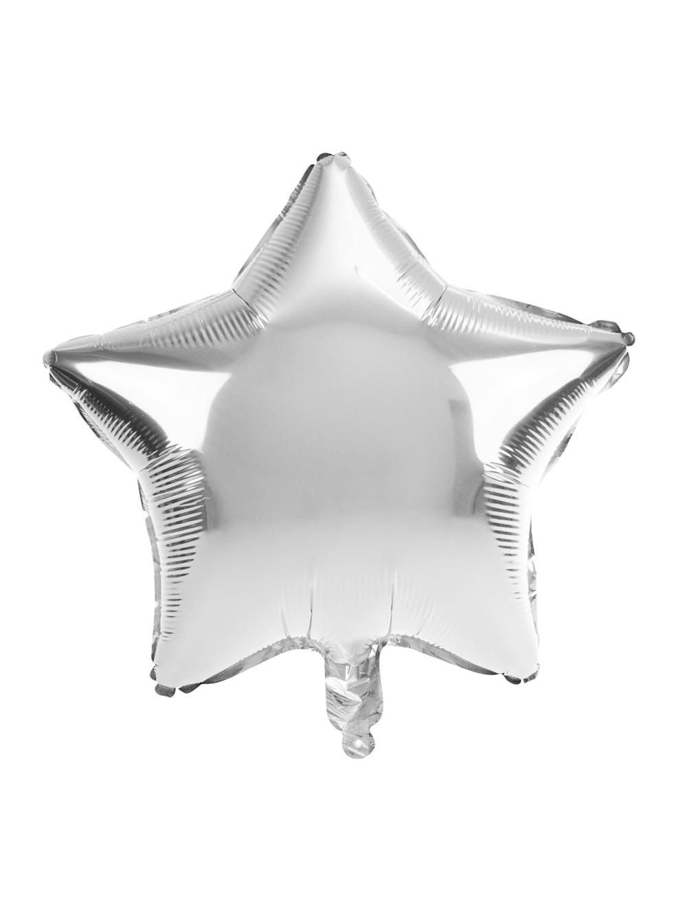 Balon foliowy gwiazda duża srebrny