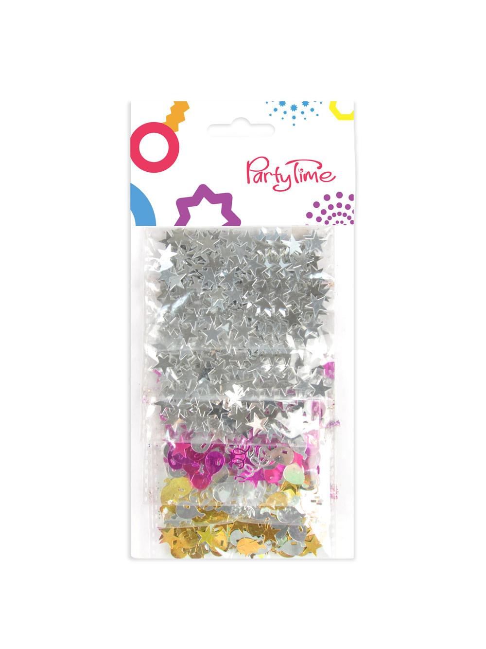 Konfetti metalizowane zestaw