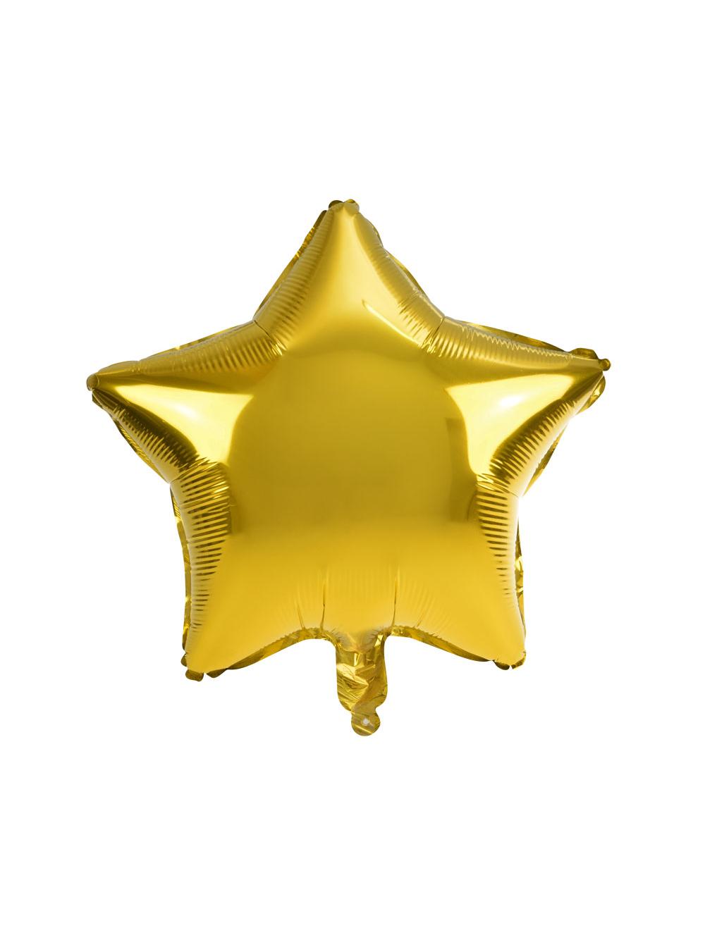 Balon foliowy gwiazda złoty