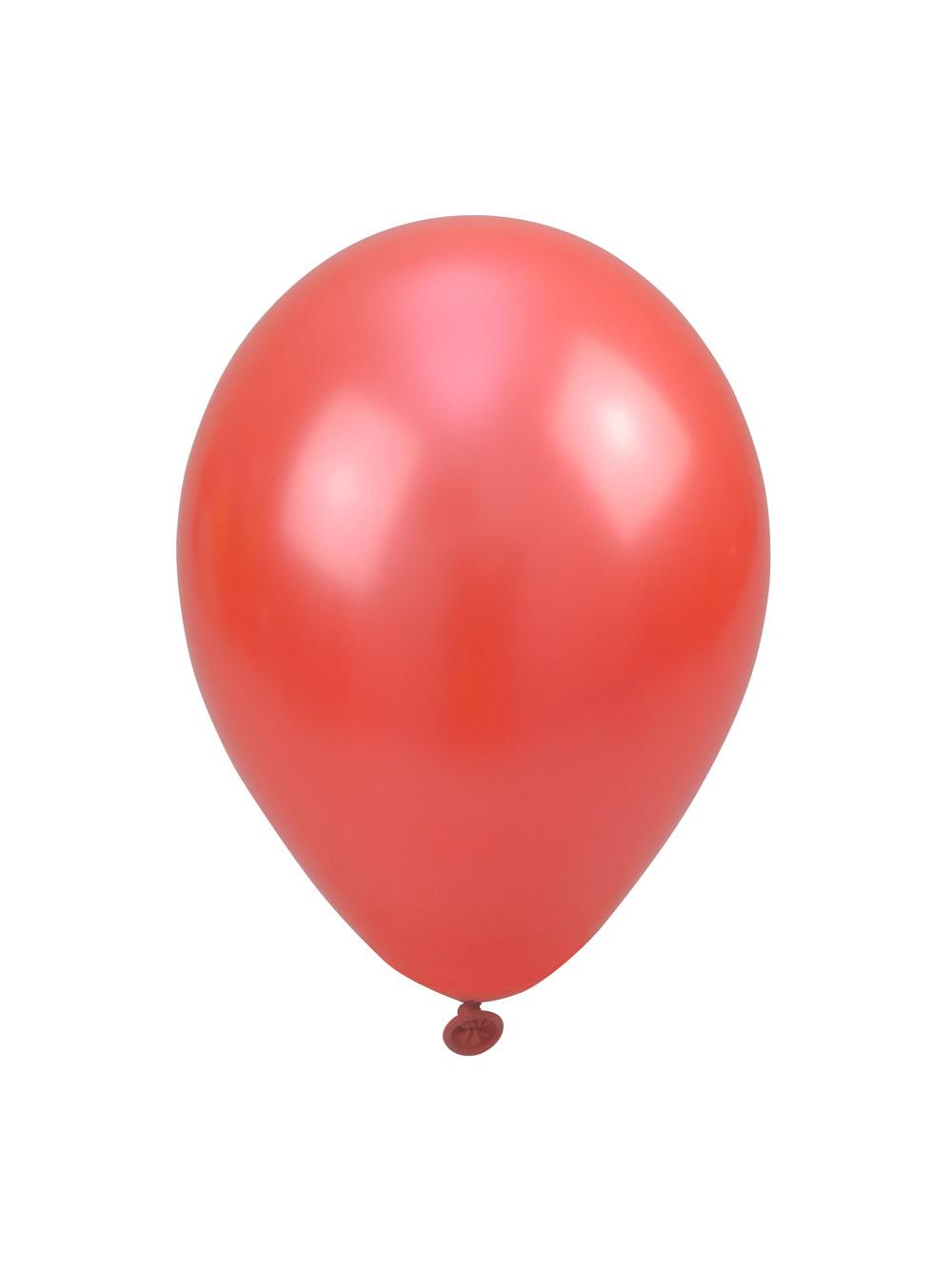Balony metalizowane 12" czerwone nr 072 (100 szt.)